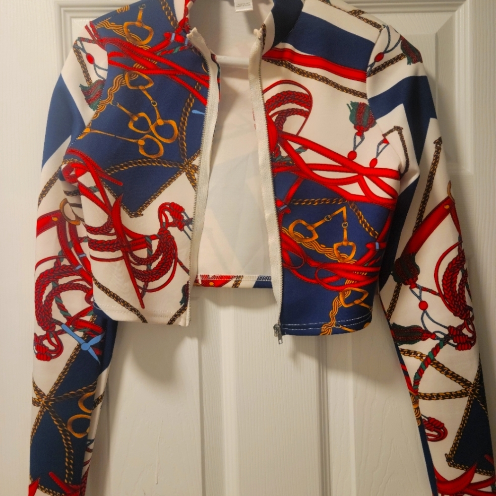 Colorful Crop top jacket - Picture 5 of 7